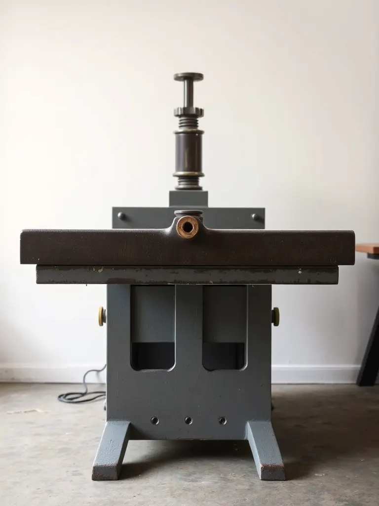 The Marlow 4 flatbed proof press